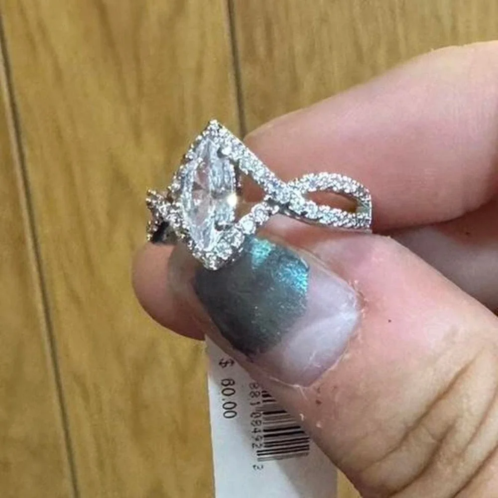 N/A silver marquise